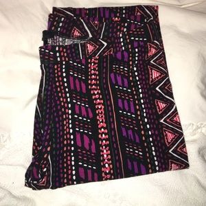 Geometric print leggings