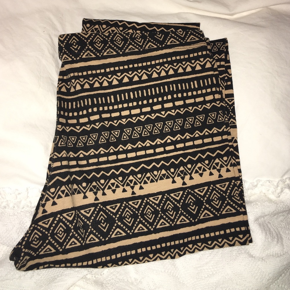 Geometric print leggings