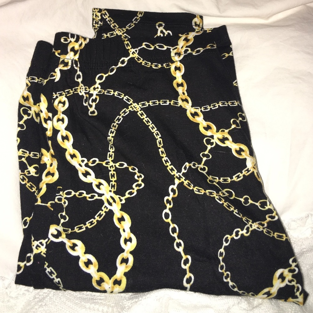 Chain print leggings