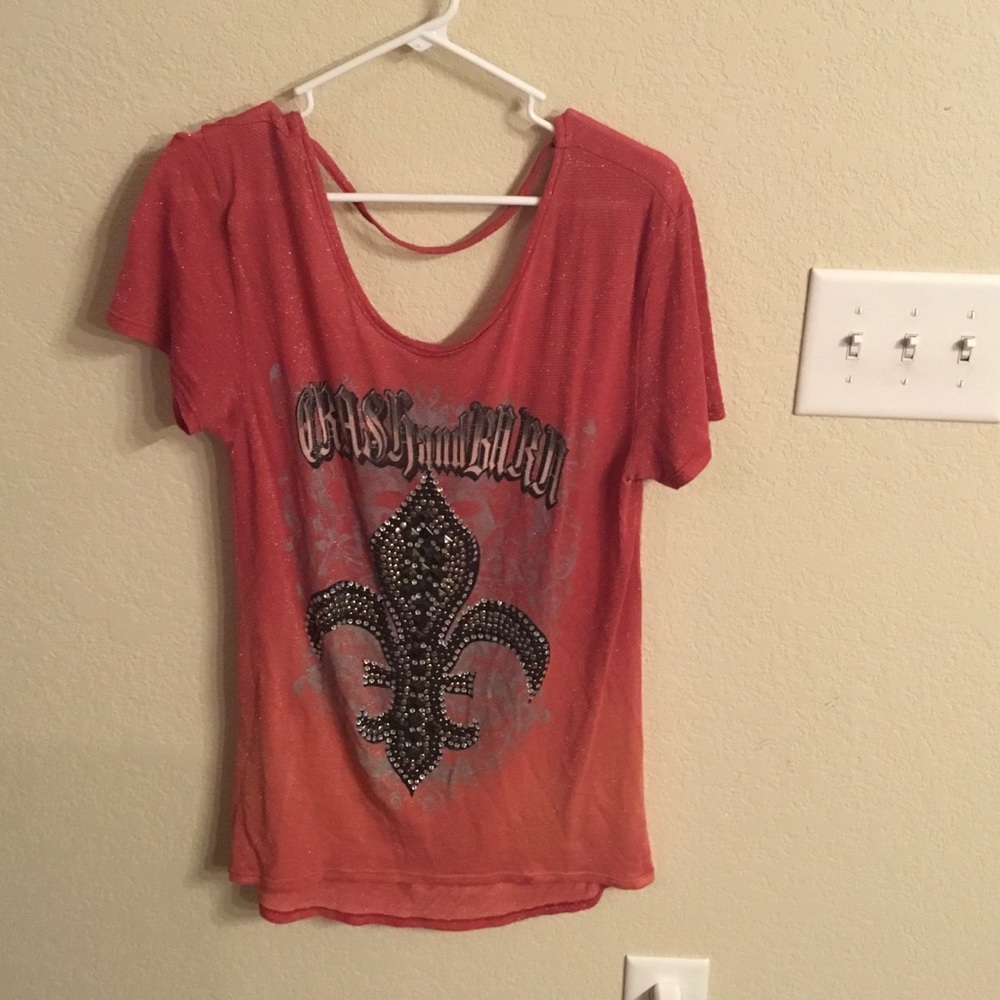 Open Back Ombré Crash & Burn Top