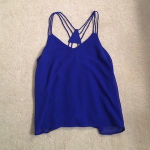 Charlotte Russe royal blue fashion top