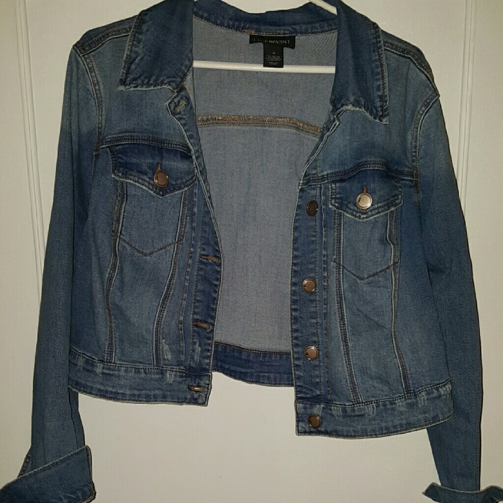 Lane Bryant Cropped Jean Jacket size 18