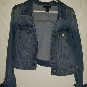 Lane Bryant Cropped Jean Jacket size 18