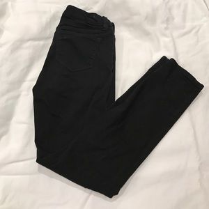 J Crew Toothpick Black Skinny Jeans size 27