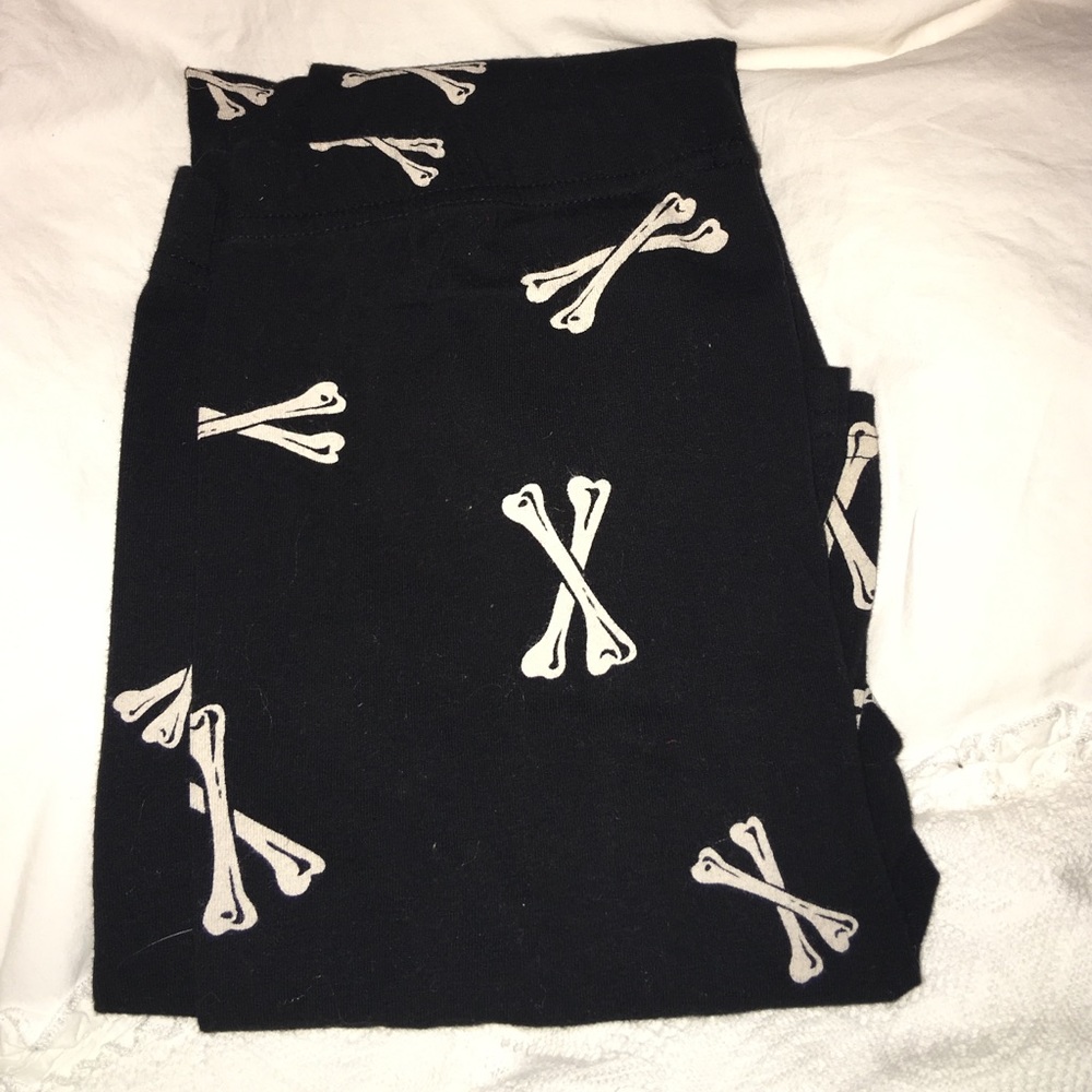 Bone print leggings