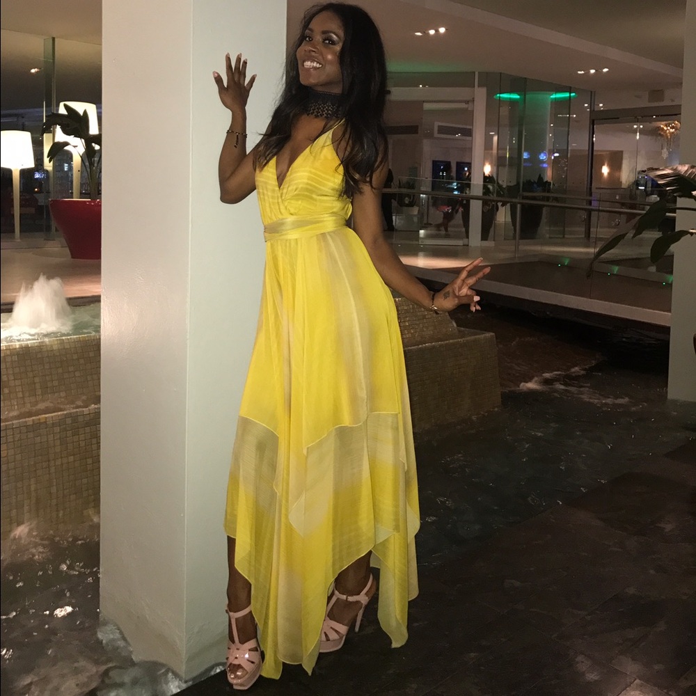 This lovely yellow dress worn once on my birthday