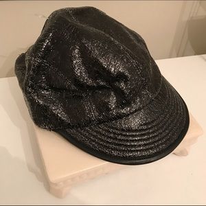 NWT BCBGenerarion Black Metallic Cap