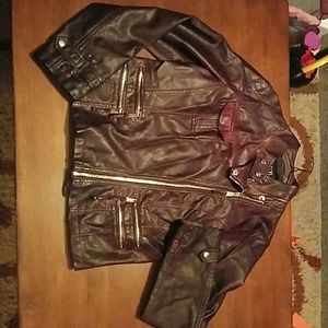 Super cute BKE faux leather jacket