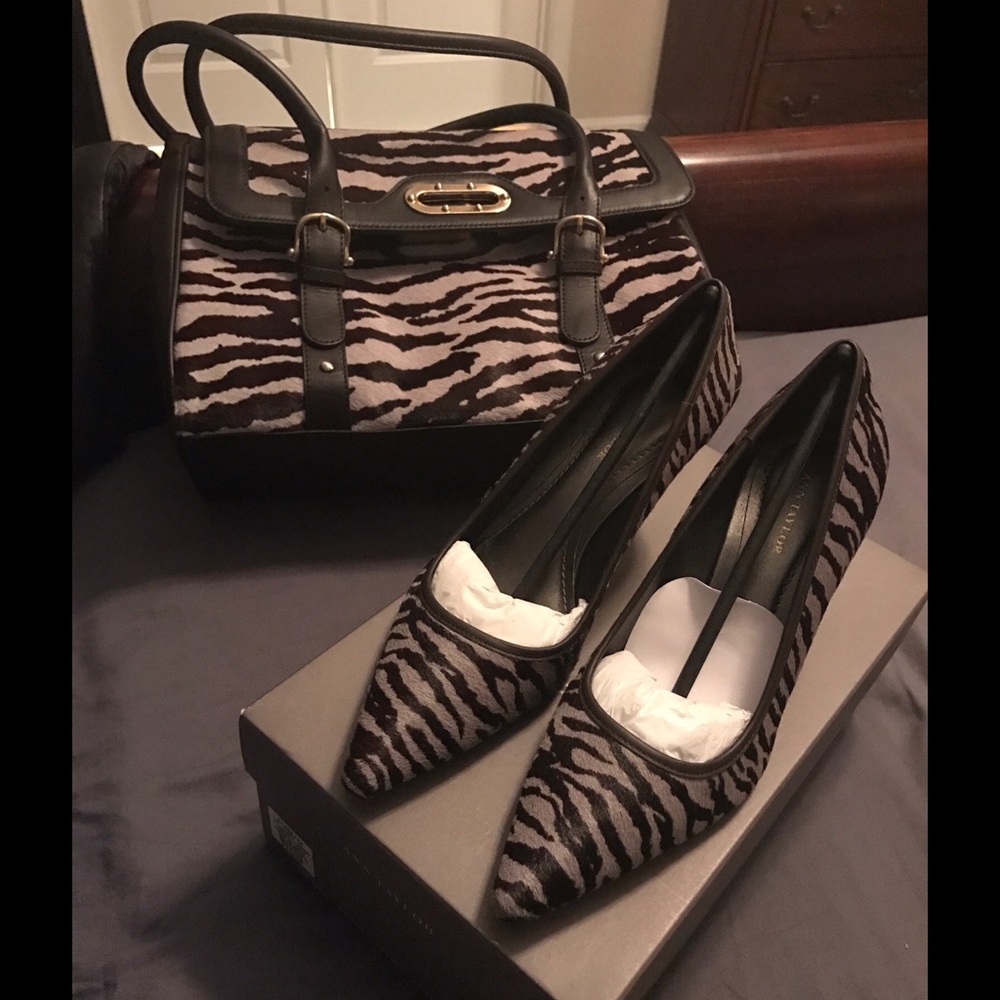 Brown / Gray Calfhair Bag