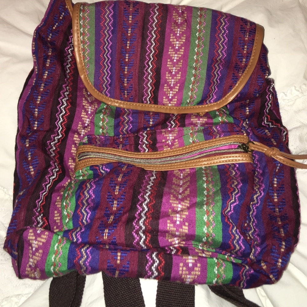 Tribal print backpack