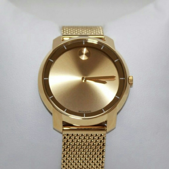 NWT Movado Gold mesh Ladies watch - Picture 3 of 4