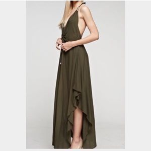 ❗️Final Price❗️Women's Olive Green Maxi Long Dress