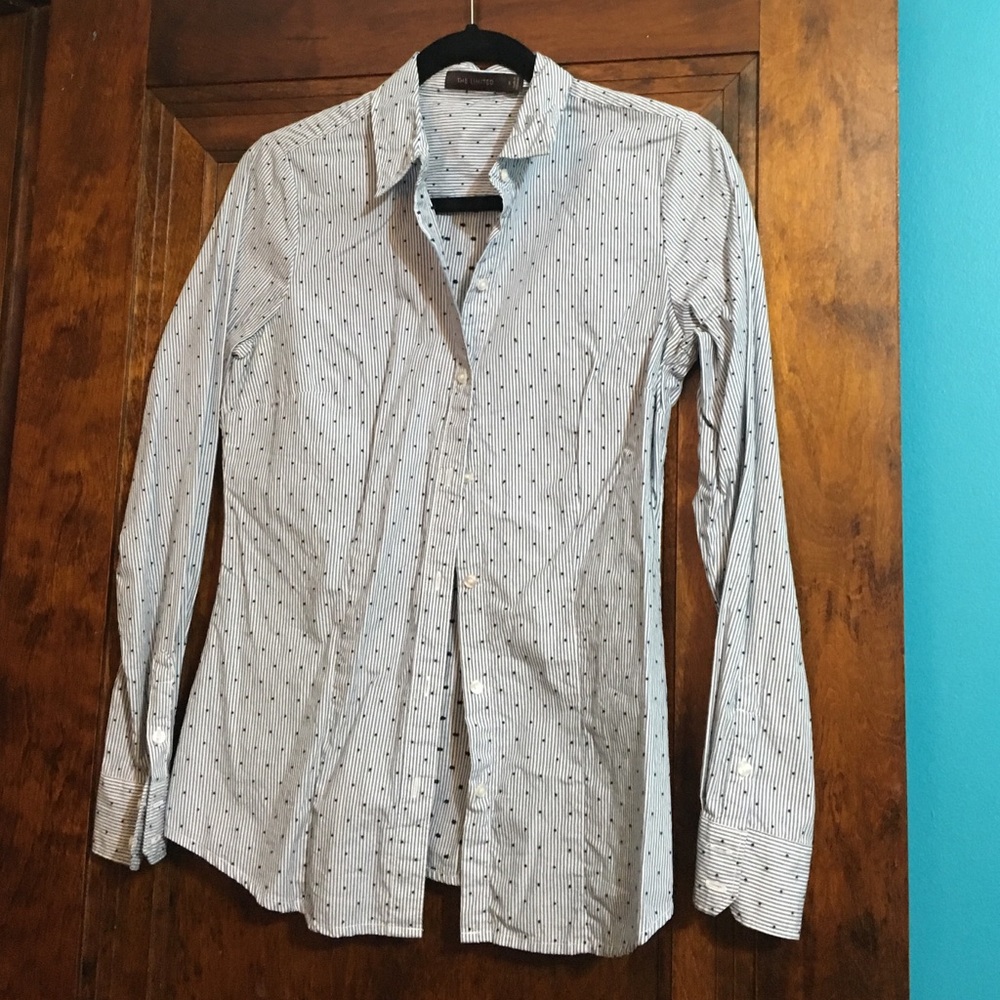 Blue button up shirt