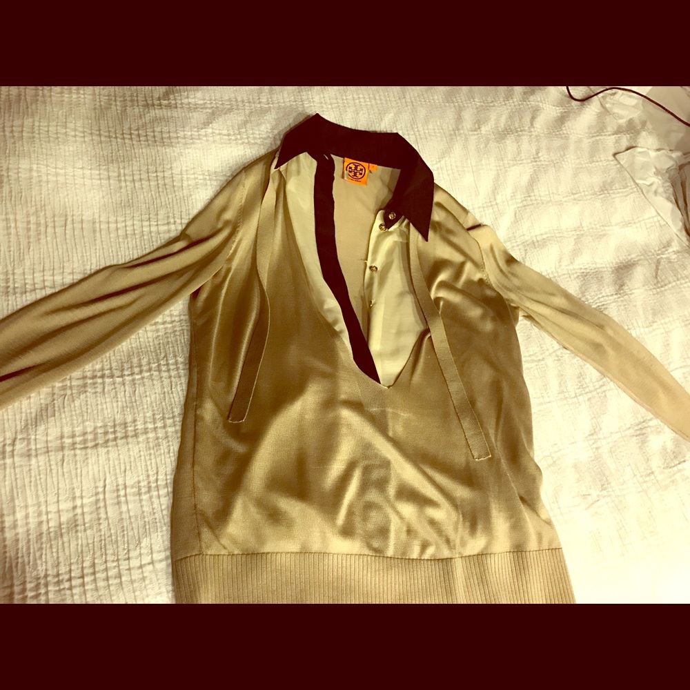 Tory burch silk sweater