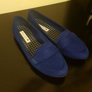 Cobalt blue loafers