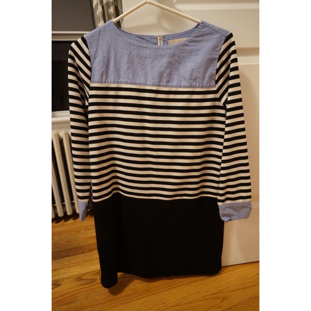 LOFT Cotton Mini Shift Dress - sz XS