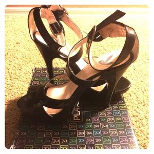 Playboy Brand Club Girl  Black Heels
