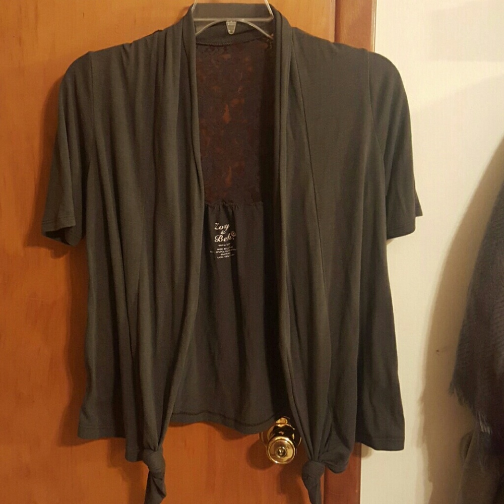Grey cardigan