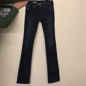 NEW! AG dark wash "the ballad slim boot" 24