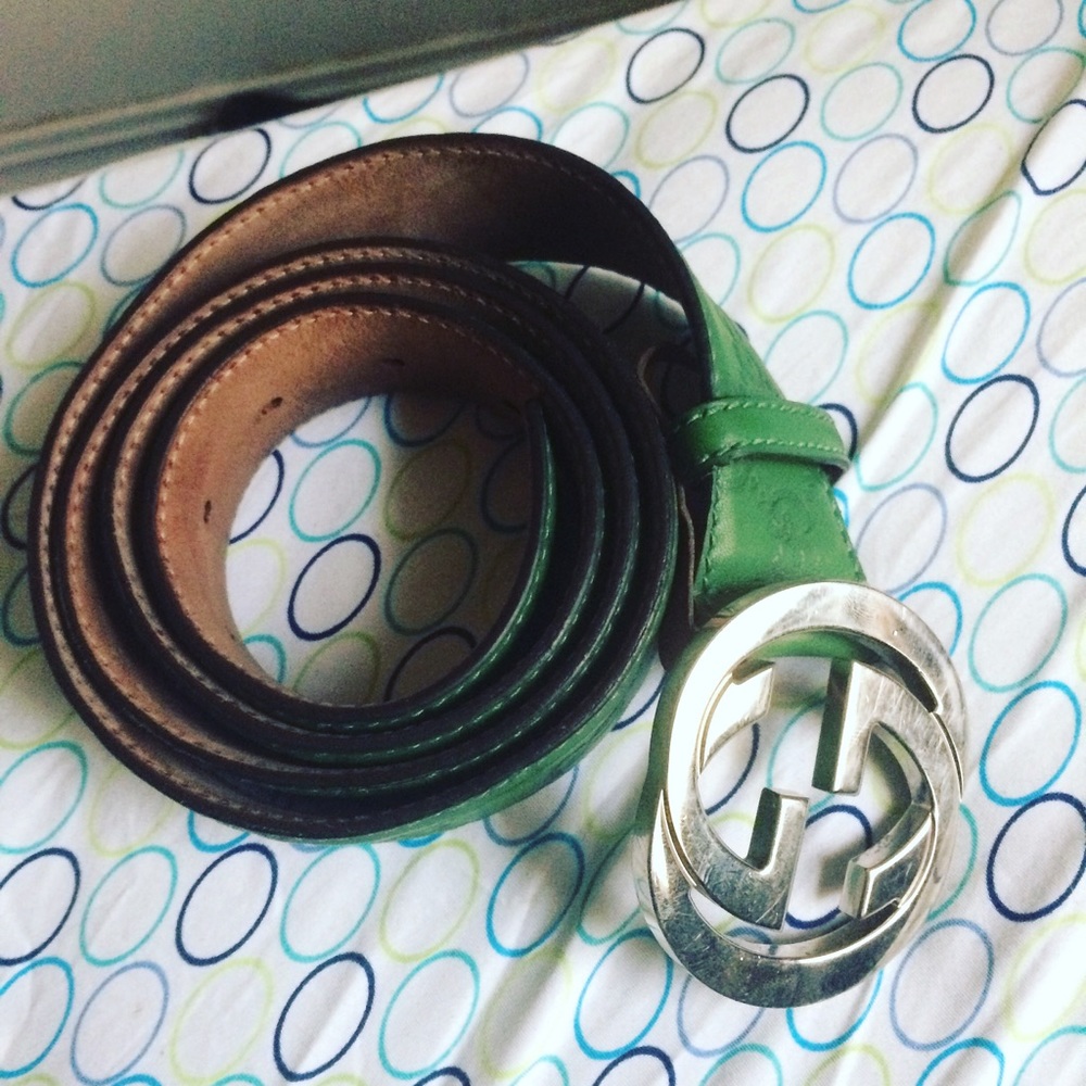 Gucci belt green