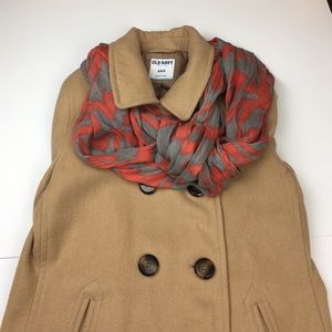 Tan peacoat size medium.
