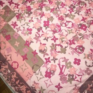 Louis Vuitton 100% Silk Scarf