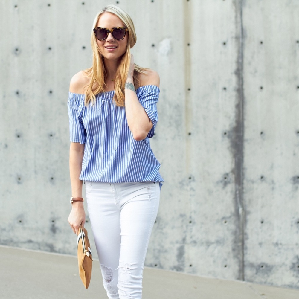  Leah Off Shoulder Blouse 