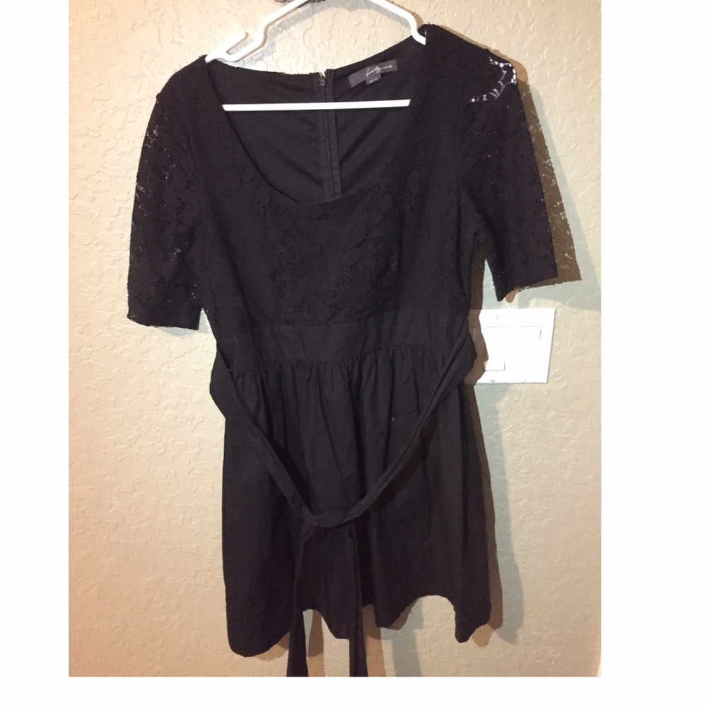 Black lace dress