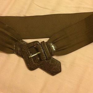 Wide Stretch Brown Belt