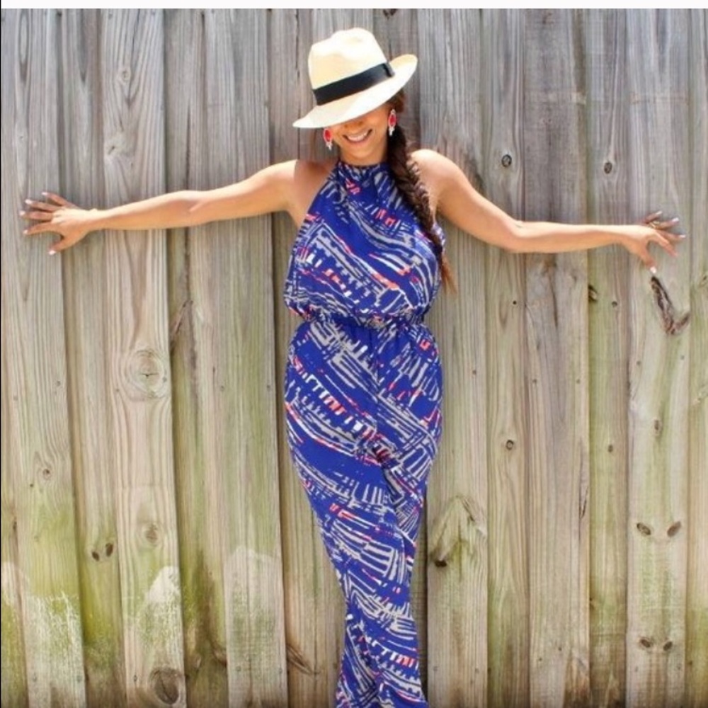 Lush cobalt jumpsuit