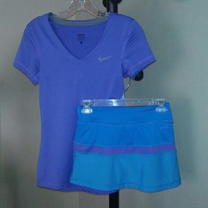 Nike Dry-Fit Top And Tennis Skirt