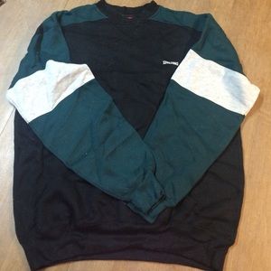Men's Green, Grey, and Black Spalding sweatshirt