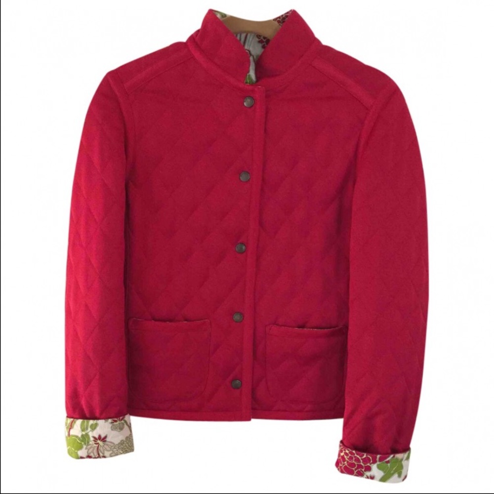 Authentic Reversible Burberry Red jacket.