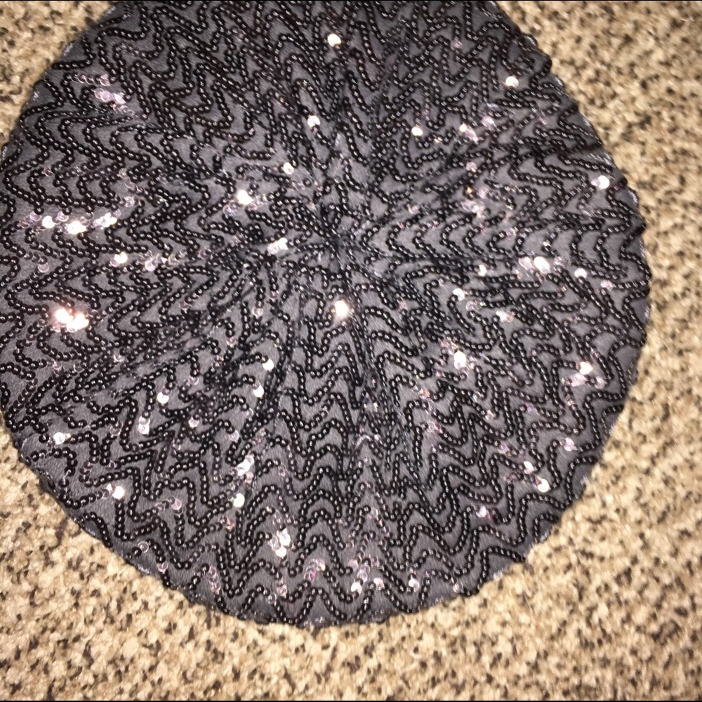 Sequin Slouchy Beanie