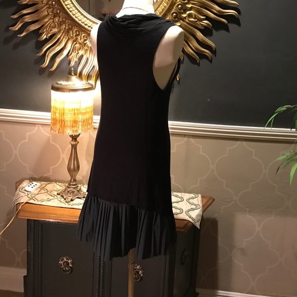 Free People black knit scoop neck dress - Picture 2 of 4