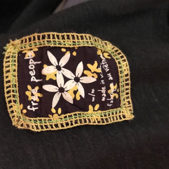 Free People black knit scoop neck dress - Picture 3 of 4