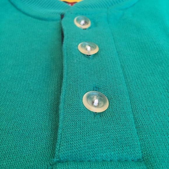 Bugle boy button up crew neck // Color blocks - Picture 2 of 4
