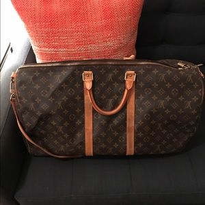 Louis Vuitton KEEPALL BANDOULIERE 55 (Duffel Bag)