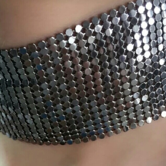 SOLD!!!Design Punk Style Jewelry Wide Mesh Choker - Picture 4 of 4