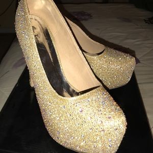 Gold heels