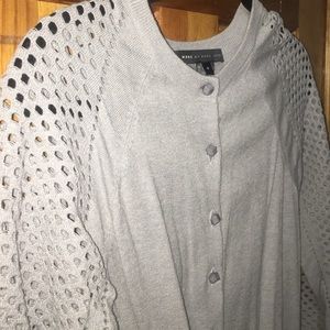 Marc Jabobs cardigan with mesh sleeves