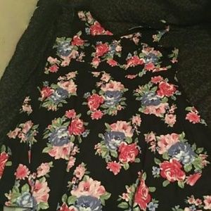 Flower skater dress