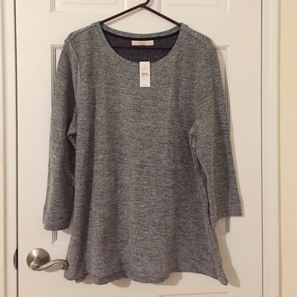 NWT LOFT Boucle Top