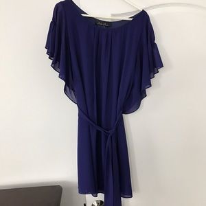 Beautiful purplish blue dress.