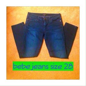 bebe Straight Leg Jeans Sz 28