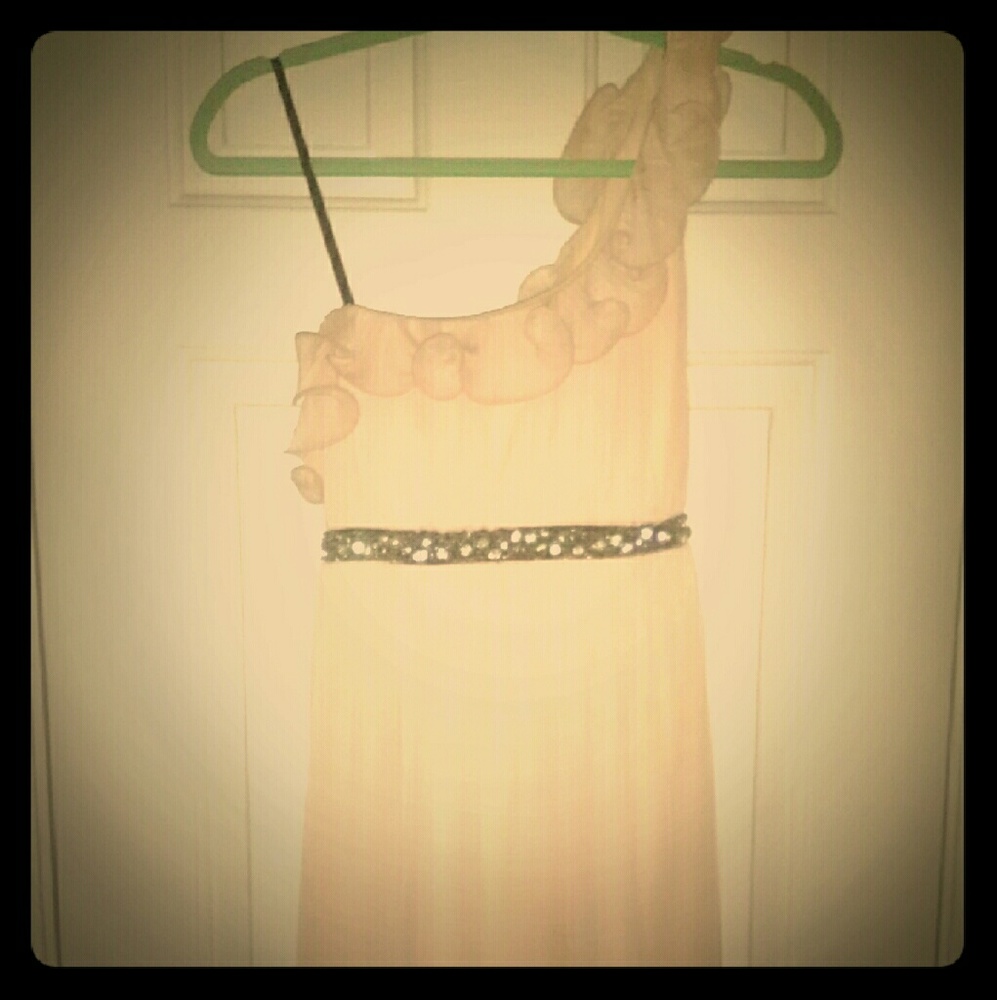 Empire dress ruffle top cocktail dress NWT