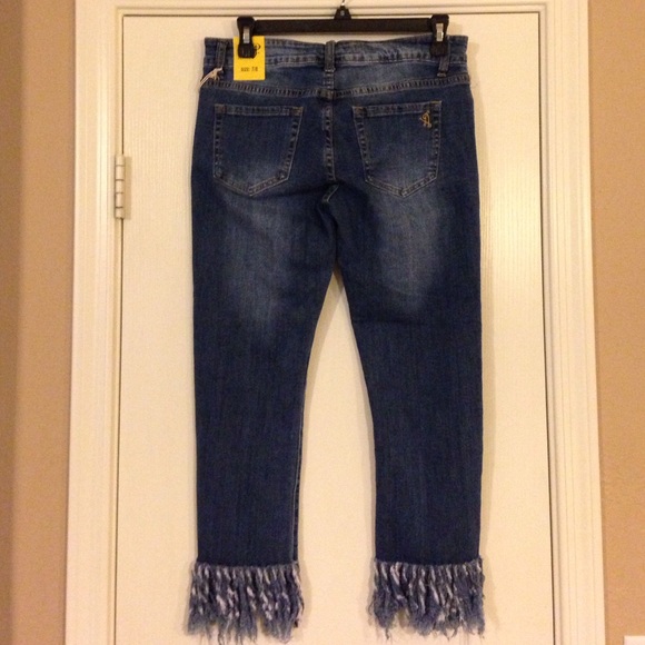 ON SALE - VIP shaggy fringe jeans - Jed size 7 & 9 - Picture 3 of 6