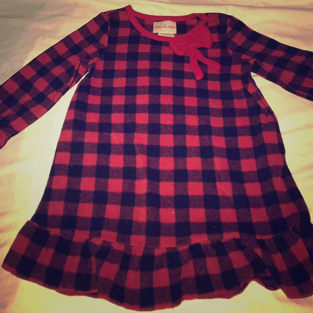 Girls Check Flannel Night Gown!