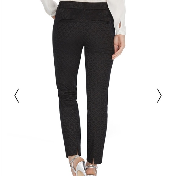 Jacquard slim ankle pants - Picture 3 of 3