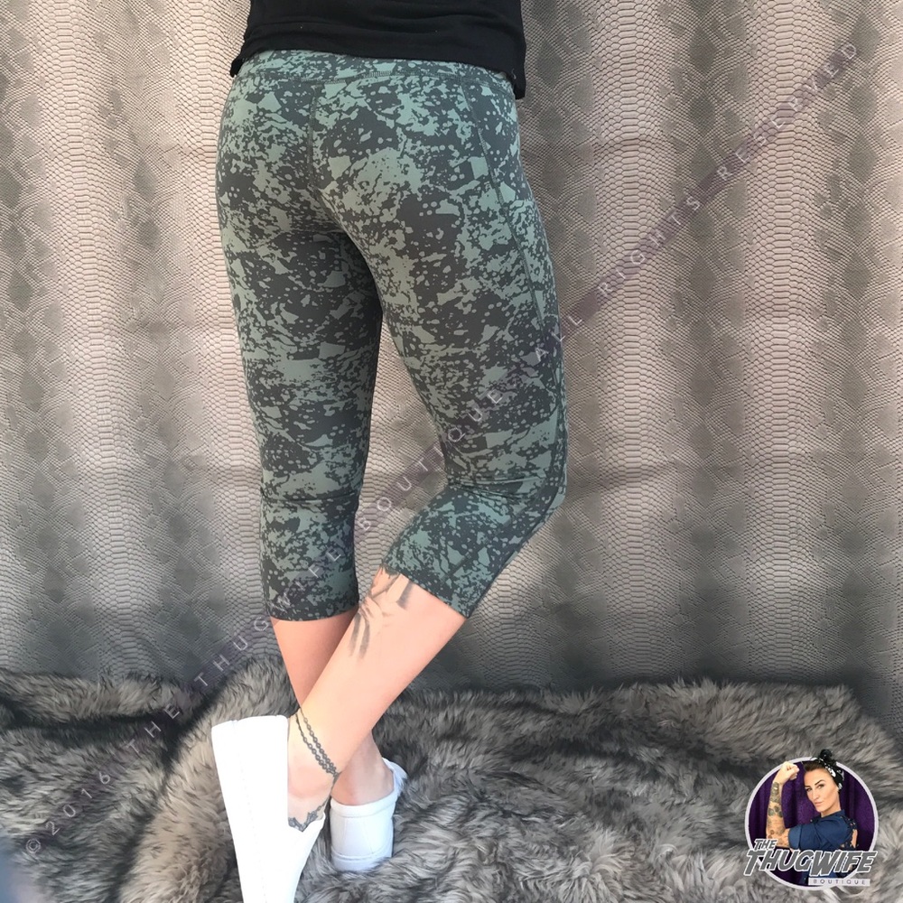 LAST ONE The north face green capri workout crop - Picture 2 of 4